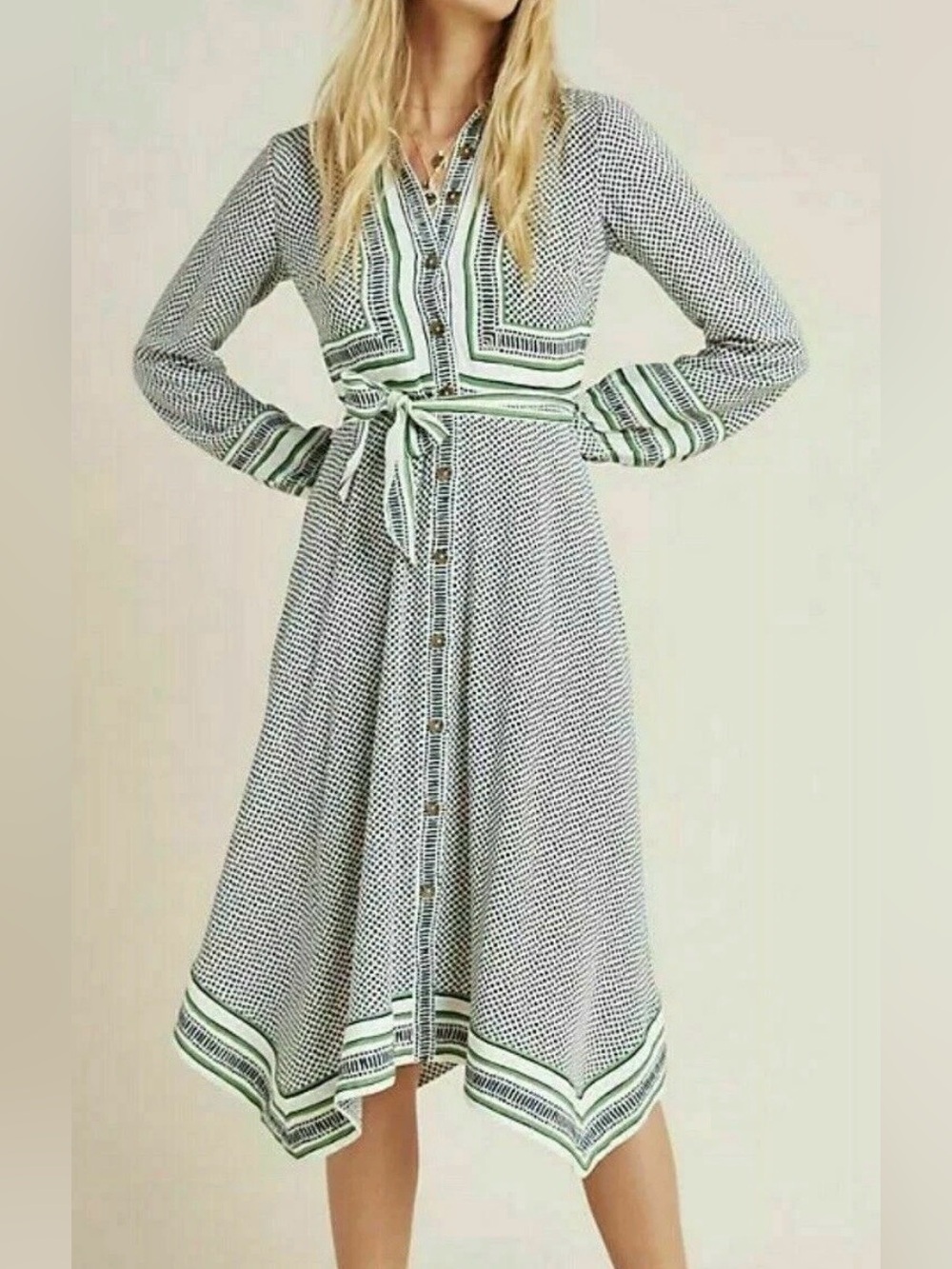 Maeve by Antropologie Maeve Constantine Midi Dress size 8 - Picture 1 of 9